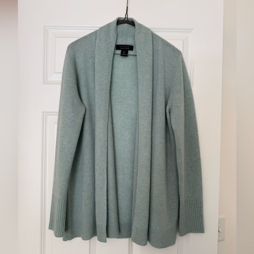 Aqua Cashmere Cardigan Sweater - Woman’s Size L